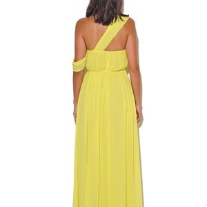 Miss Circle | Dresses | Nwt Paradise High Slit Yellow Chiffon Maxi ...